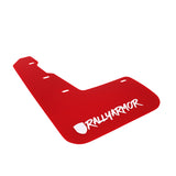 Rally Armor 15-21 Subaru WRX & STI Red Mud Flap White Altered Font Logo