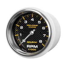 Cargar imagen en el visor de la galería, Autometer Marine Carbon Fiber 3-3/8in 8k RPM Tachometer