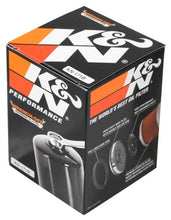 Load image into Gallery viewer, K&amp;N Harley Davidson / Buell 3in OD x 4.063in H Black Oil Filter