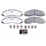 Pastillas de freno delanteras Z36 para camioneta y remolque Power Stop 17-19 Ford F-450 Super Duty con herrajes