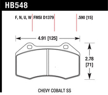 Cargar imagen en el visor de la galería, Hawk 07-10 Chevy Cobalt w/Brembo Front Calipers DTC-30 Front Race Pads