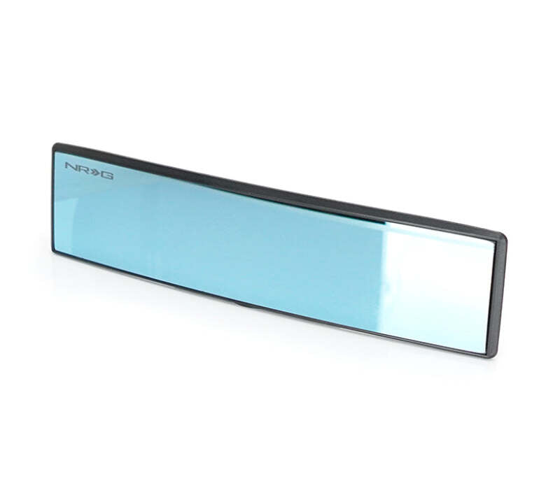 NRG 300mm Wide Panorama Clip-on Rearview Mirror - Convex w/ Blue Tint — Universal Fit