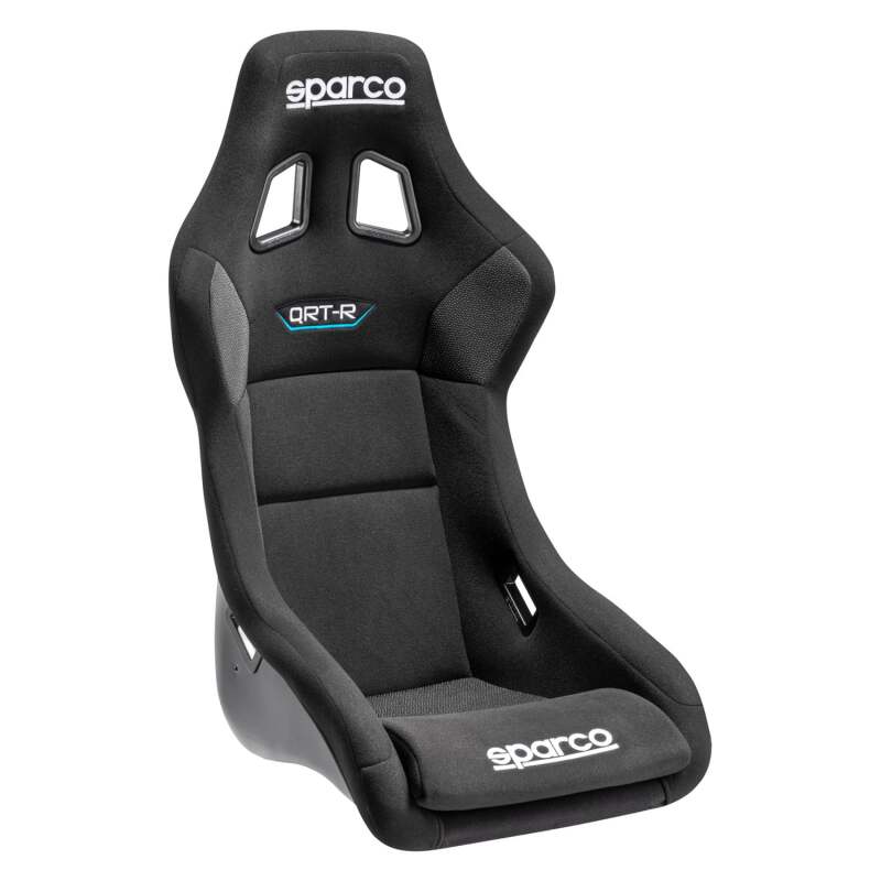 Sparco QRT-R Racing Seat - Black — Fits Most Vehicles (Requires 600QRT Mount)