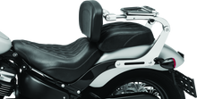 Cargar imagen en el visor de la galería, Kuryakyn Fixed Mounts Multi-Purpose Driver &amp; Passenger Backrest 18-Up Softail Black