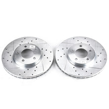 Load image into Gallery viewer, Power Stop 96-99 Ford Taurus Front Evolution Drilled &amp; Slotted Rotors - Pair