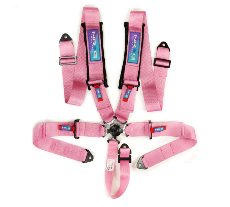 NRG 5-Point 3-Inch Racing Harness with Cam Lock — Pink