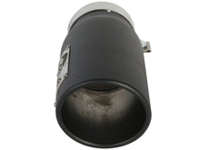 Cargar imagen en el visor de la galería, aFe Power Diesel Exhaust Tip Black- 4 in In x 5 out X 12 in Long Bolt On (Right)