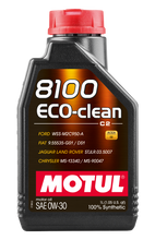 Cargar imagen en el visor de la galería, Motul 1L Synthetic Engine Oil 8100 Eco-Clean 0W30 12X1L - C2/API SM/ST.JLR 03.5007 - 1L