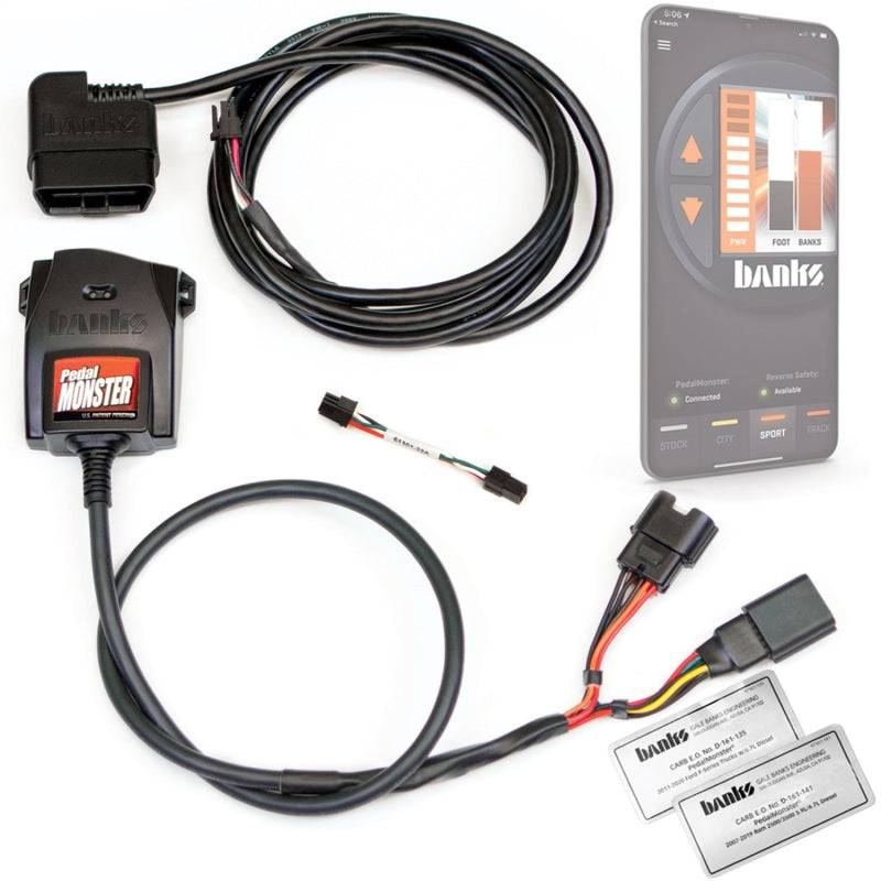 Kit de pedal de potencia Monster de Banks (independiente) - Molex MX64 - 6 vías - Para usar con teléfono