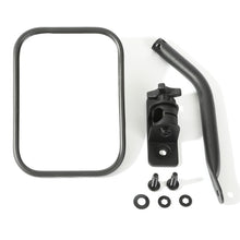 Cargar imagen en el visor de la galería, Rugged Ridge 97-18 Jeep Wrangler Textured Black Rectangluar Quick Release Mirror Kit