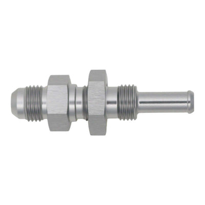 DeatschWerks 6AN Male Flare to 5/16in Hose Barb Fitting - Anodized DW Titanium