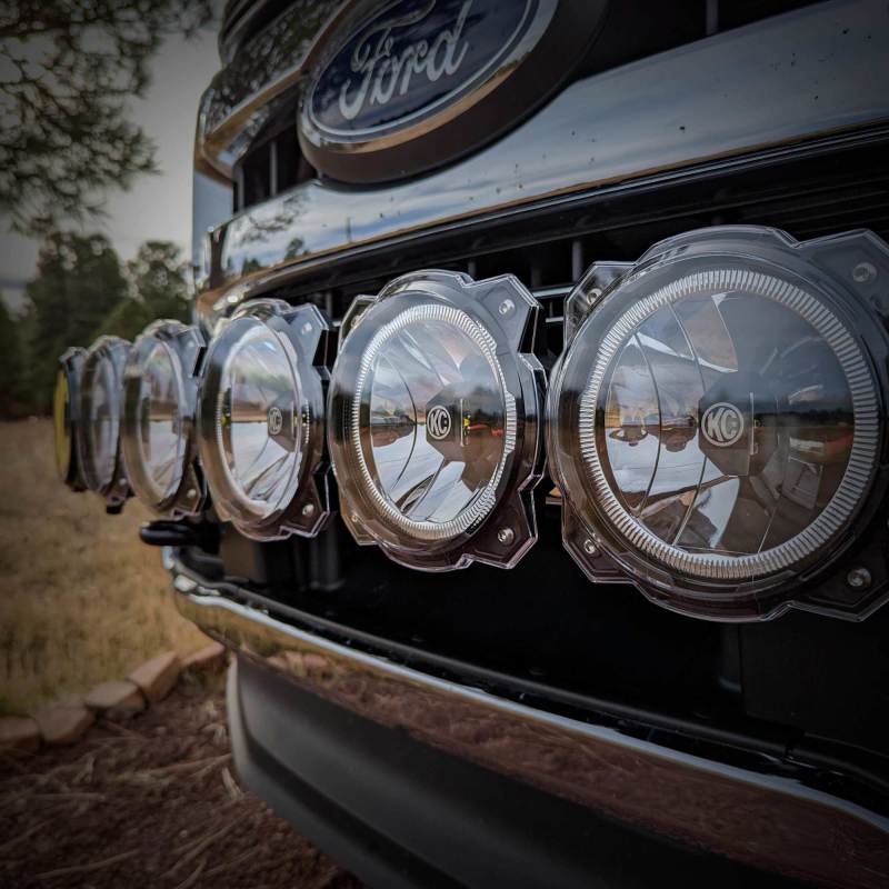 KC HiLiTES 6in. Gravity Pro6 LED Light Hard Cover - Clear (Single)