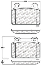 Cargar imagen en el visor de la galería, StopTech Performance 08+ Mitsubishi Evolution X Rear Brake Pads