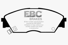 Cargar imagen en el visor de la galería, EBC 90-92 Honda Civic CRX 1.6 Si Greenstuff Front Brake Pads