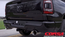 Cargar imagen en el visor de la galería, Corsa 2019 Ram 1500 5.7L Crew Cab w/ 57in or 76in Bed Cat-Back Dual Rr Exit 5in Satin Polished Tips