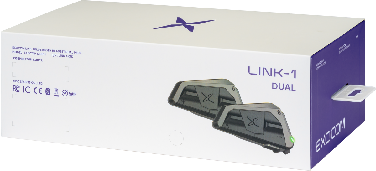 Exocom Link-1 Bluetooth Communicator (DUAL PACK) (EC-LINK1-D)