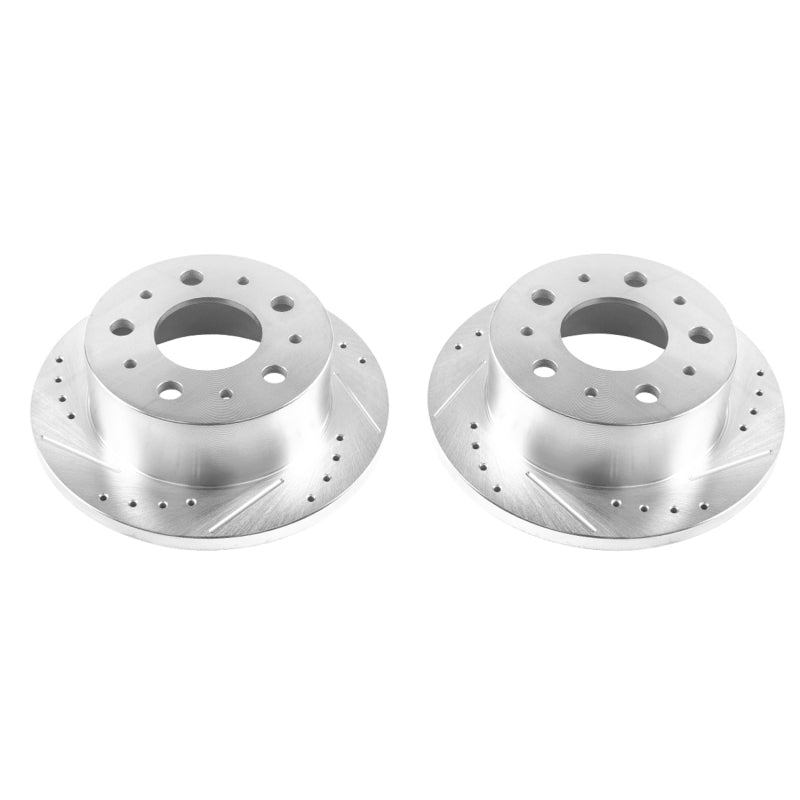 Power Stop 14-19 Ram ProMaster 1500 Rear Evolution Drilled & Slotted Rotors - Pair