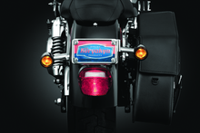 Cargar imagen en el visor de la galería, Kuryakyn License Plate Turn Signal &amp; Marker Light Mount Chrome