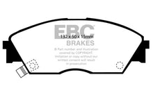 Cargar imagen en el visor de la galería, EBC 90-92 Honda Civic CRX 1.6 Si Greenstuff Front Brake Pads