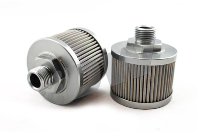 DeatschWerks 8AN Fuel Pump Pre-Filter 100 Micron — Universal High-Flow System