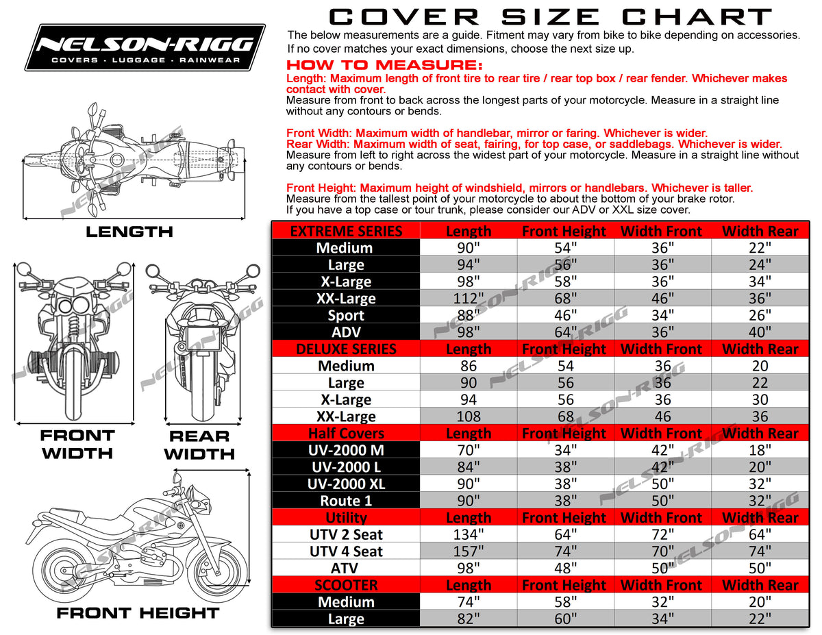 Nelson-Rigg Extreme Cover Black L (DEX-2000-03-LG)