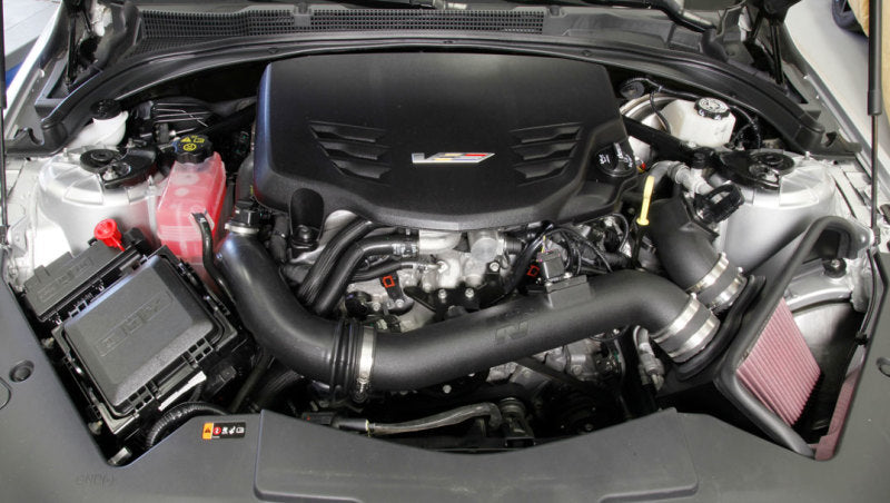 Kit de admisión de alto rendimiento K&amp;N ATS-V V6 de 3,6 l y doble turbo para Cadillac 16-17