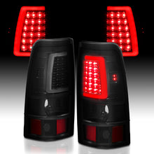 Cargar imagen en el visor de la galería, ANZO 2003-2006 Chevy Silverado 1500 LED Taillights Plank Style Black w/Smoke Lens