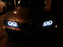 Cargar imagen en el visor de la galería, Faros delanteros Spyder BMW Z3 96-02 LED Halo negro High H1 Low H1 PRO-YD-BMWZ396-HL-BK