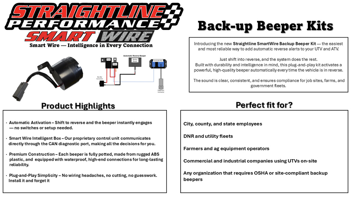 Straightline Automatic Backup Beeper KIT POL (287-121)