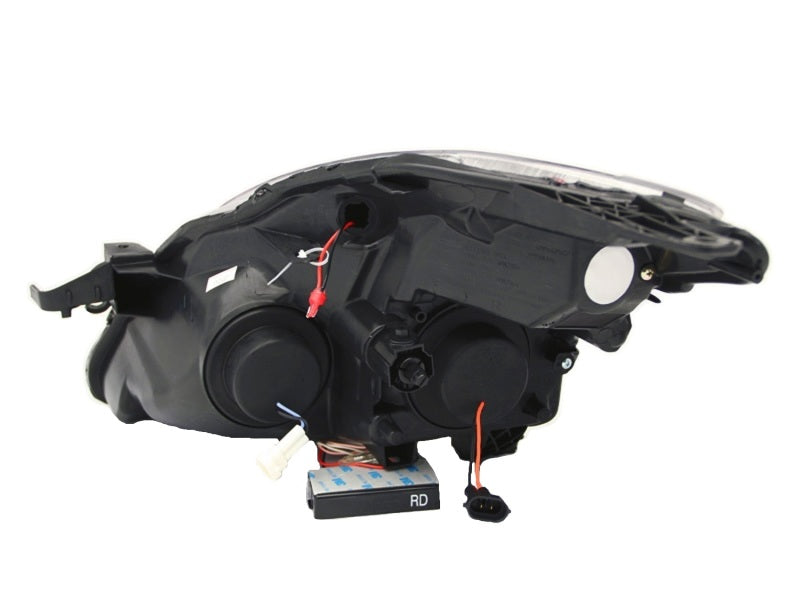 Faros delanteros con proyector y Halo negro (CCFL) para Nissan Altima (2 puertas SOLAMENTE) ANZO 2008-2009