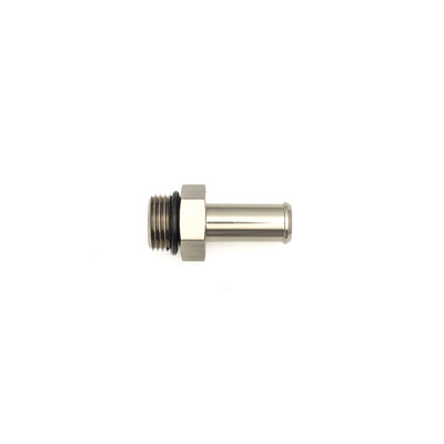 DeatschWerks 8AN ORB Male to 1/2in Male Barb Fitting - Anodized Matte Black