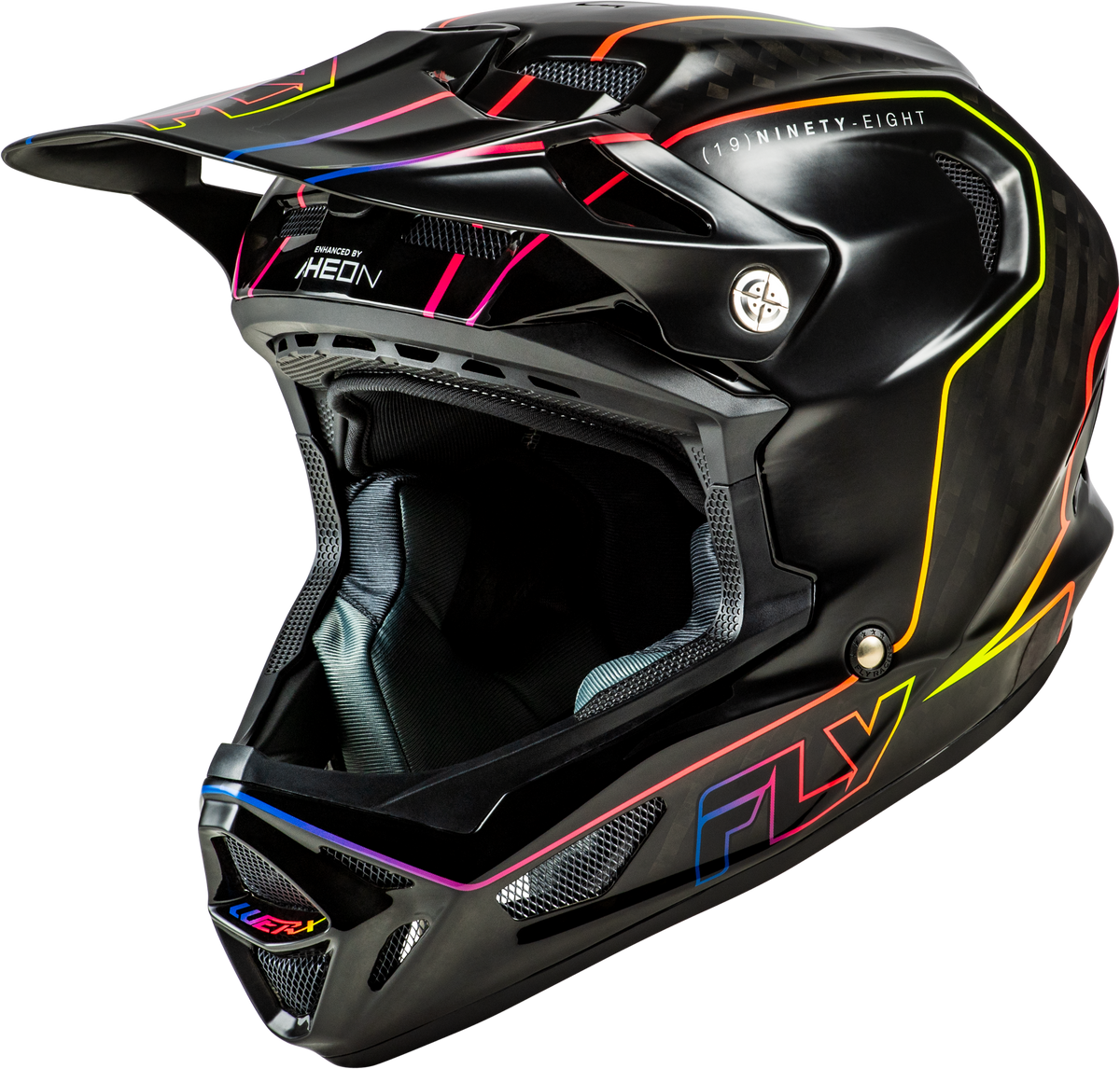 Fly Racing Werx-R Flow Carbon Helmet Black Carbon/Black/Multi MD (73-9233M)