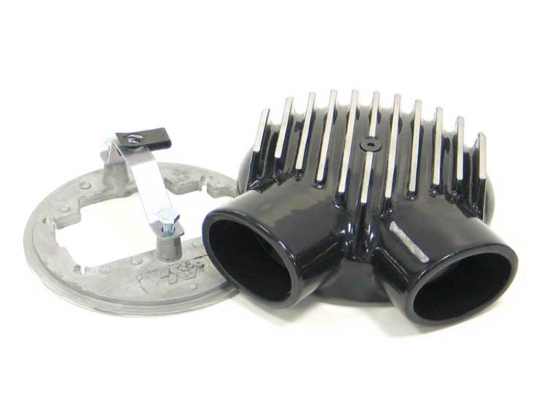 K&N Universal Plenum 6.875in L x 5.75in Outer Dia - Black for Weber DGV Carburetor