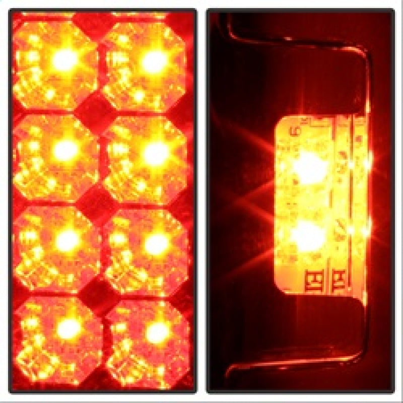 Luces traseras LED cromadas para Ford F150 laterales 97-03/F250/350/450 Super Duty 99-07 ALT-YD-FF15097-LED-C