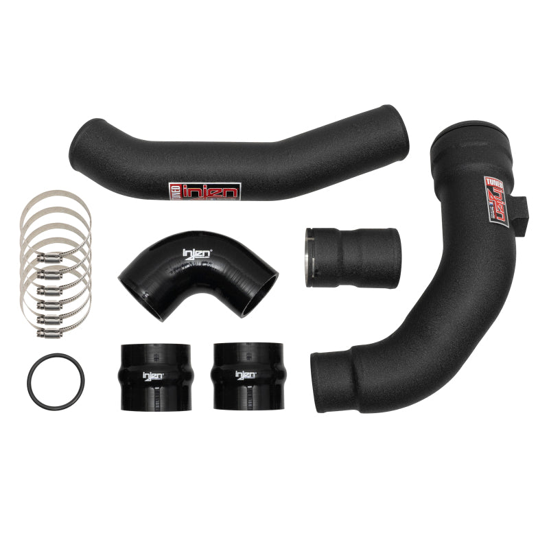 Kit de tuberías para intercooler negro arrugado Injen 17-22 Ford F250/F/350/F-450/F-550 V8-6.7L Turbo Diesel