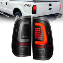 Cargar imagen en el visor de la galería, ANZO 2008-2016 Ford  F-250  LED Tail w/ Lights Bar Black Housing Smoke Lens