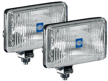 Cargar imagen en el visor de la galería, Hella 450 H3 12V SAE/ECE Fog Lamp Kit Clear - Rectangle (Includes 2 Lamps)