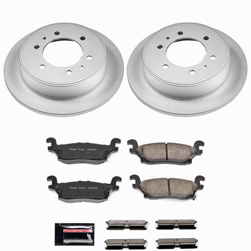 Power Stop 06-10 Hummer H3 Rear Z23 Coated Brake Kit