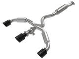 aFe 23-24 Toyota GR Corolla L3 1.6L (t) Gemini XV 3in to 2-1/2in Cat Back Exhaust w/ Black Tips