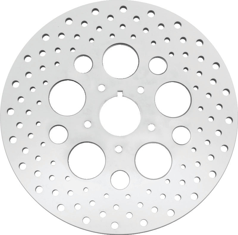 Bikers Choice 84-99 Big Twin & XL 11.5 Inch Front Drilled Stainless Rotor Replaces H-D 44136-84
