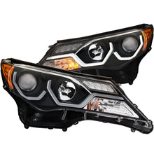 Cargar imagen en el visor de la galería, ANZO 2013-2015 Toyota Rav4 Projector Headlights w/ Plank Style Design Black