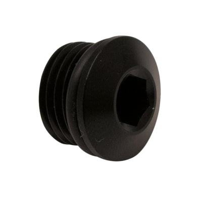 DeatschWerks 6AN ORB Matte Black Plug — Low Profile Hex