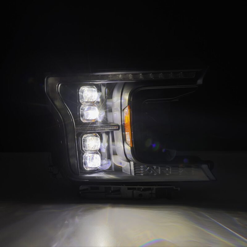 AlphaRex 18-20 Ford F-150 NOVA LED Proj Headlight  Blk (14th Gen G2 Style)