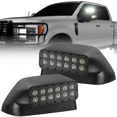 ORACLE Lighting LED Off-Road Side Mirror Ditch Lights — Fits 2017-2022 Ford F-250 F-350 Super Duty