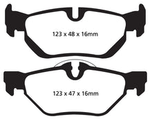 Cargar imagen en el visor de la galería, EBC 13+ BMW X1 2.0 Turbo (28i) Yellowstuff Rear Brake Pads