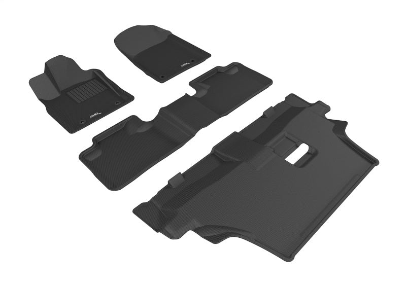 3D MAXpider 13-26 Dodge Durango Kagu Black Full Set (2 Posts ON Front PASSENGERS FLOOR)