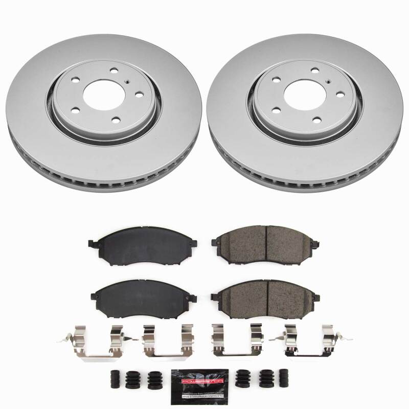 Power Stop 05-12 Infiniti FX35 Front Z23 Coated Brake Kit