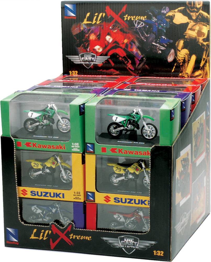 NEW-RAY Replica 1:32 ATV SET Assorted ATV/Race Bike Models (06227C)