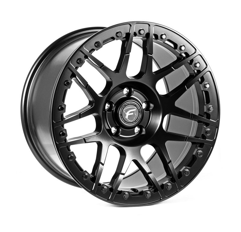 Rueda Forgestar F14 Beadlock 17x10 / 5x120 BP / ET45 / 7.3in BS en negro satinado