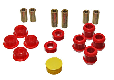 Energy Suspension Hyper-Flex Red Front Control Arm Bushing Set — Fits 88-91 Honda Civic CRX